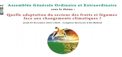 APEFEL, COP22, Assemblée, CHA, fruits et légumes, Changements climatiques